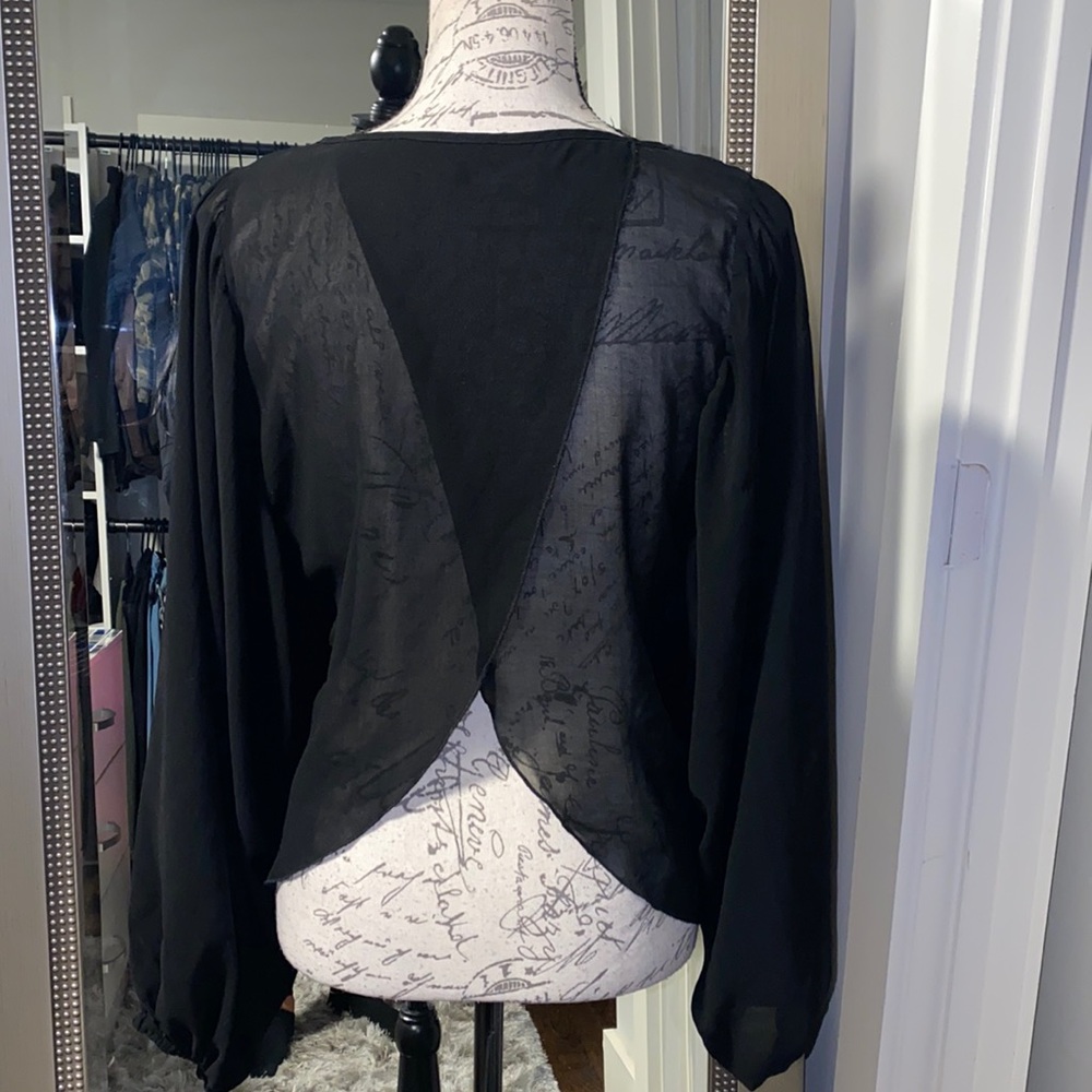 Sheer black shirt